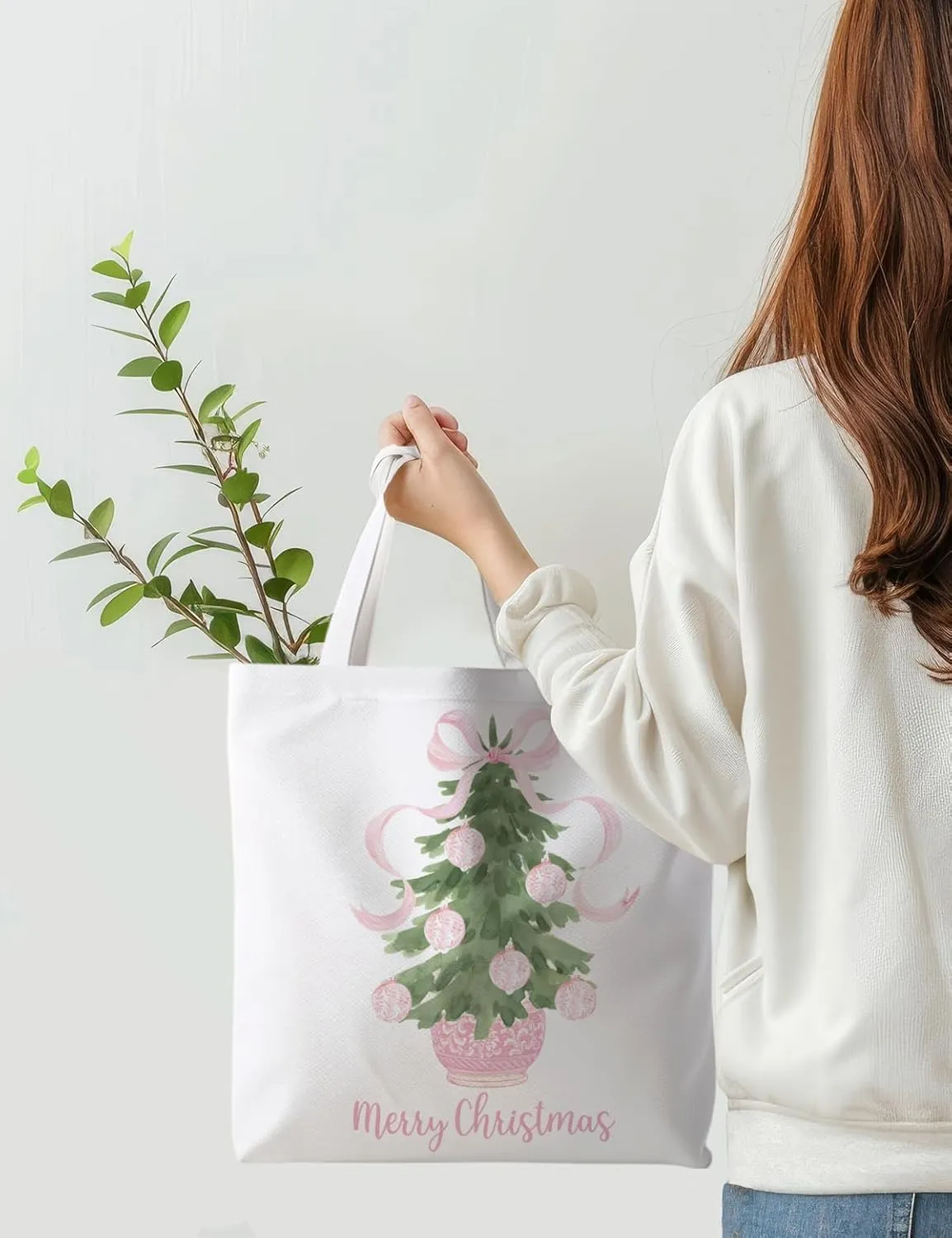 Christmas Tote Bag, Christmas Bags for Women, Womens Gifts for Christmas