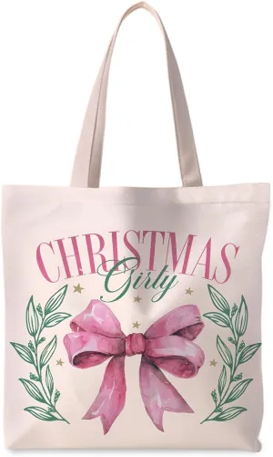 Christmas Tote Bag, Christmas Bags for Women, Womens Gifts for Christmas