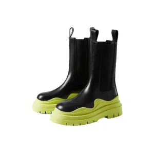 Chunky  Mid Calf Platform  Boots