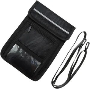 CLISPEED Hanging Passport Holder Travel Wallet Portable Money Pouch Secure Storage