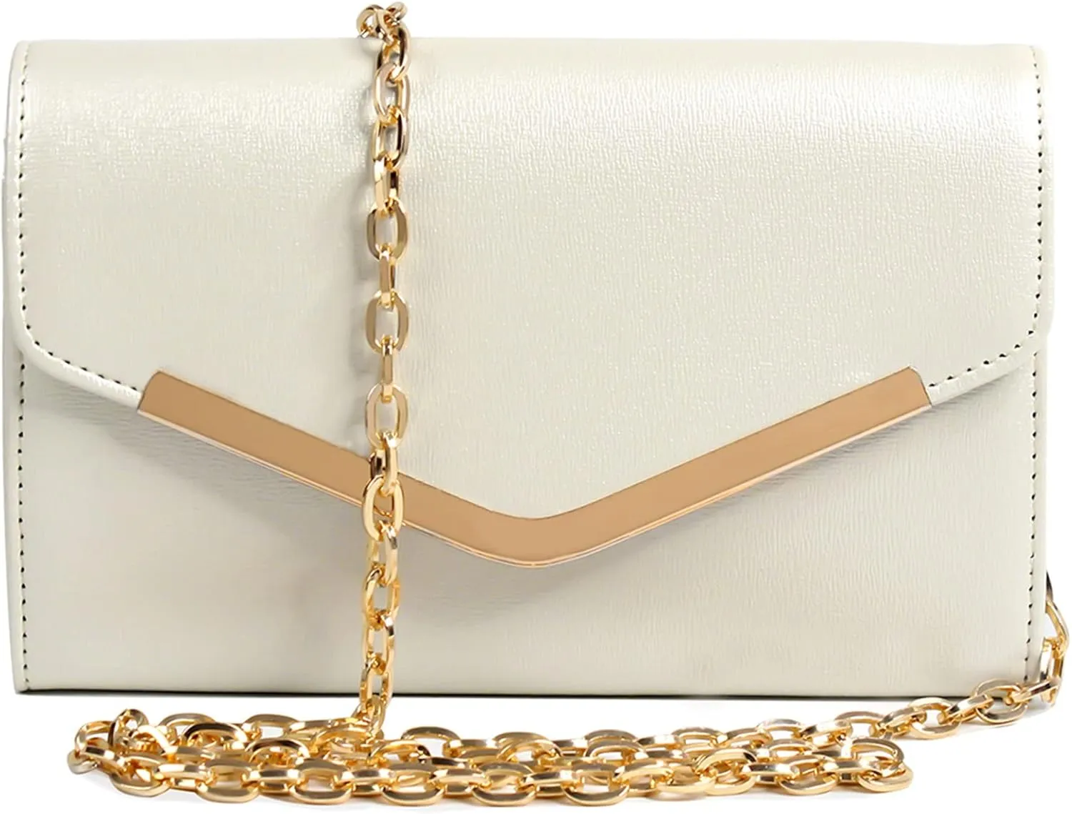 Clutch Purse Evening Bag for WomenEnvelope Handbag With Detachable Chain