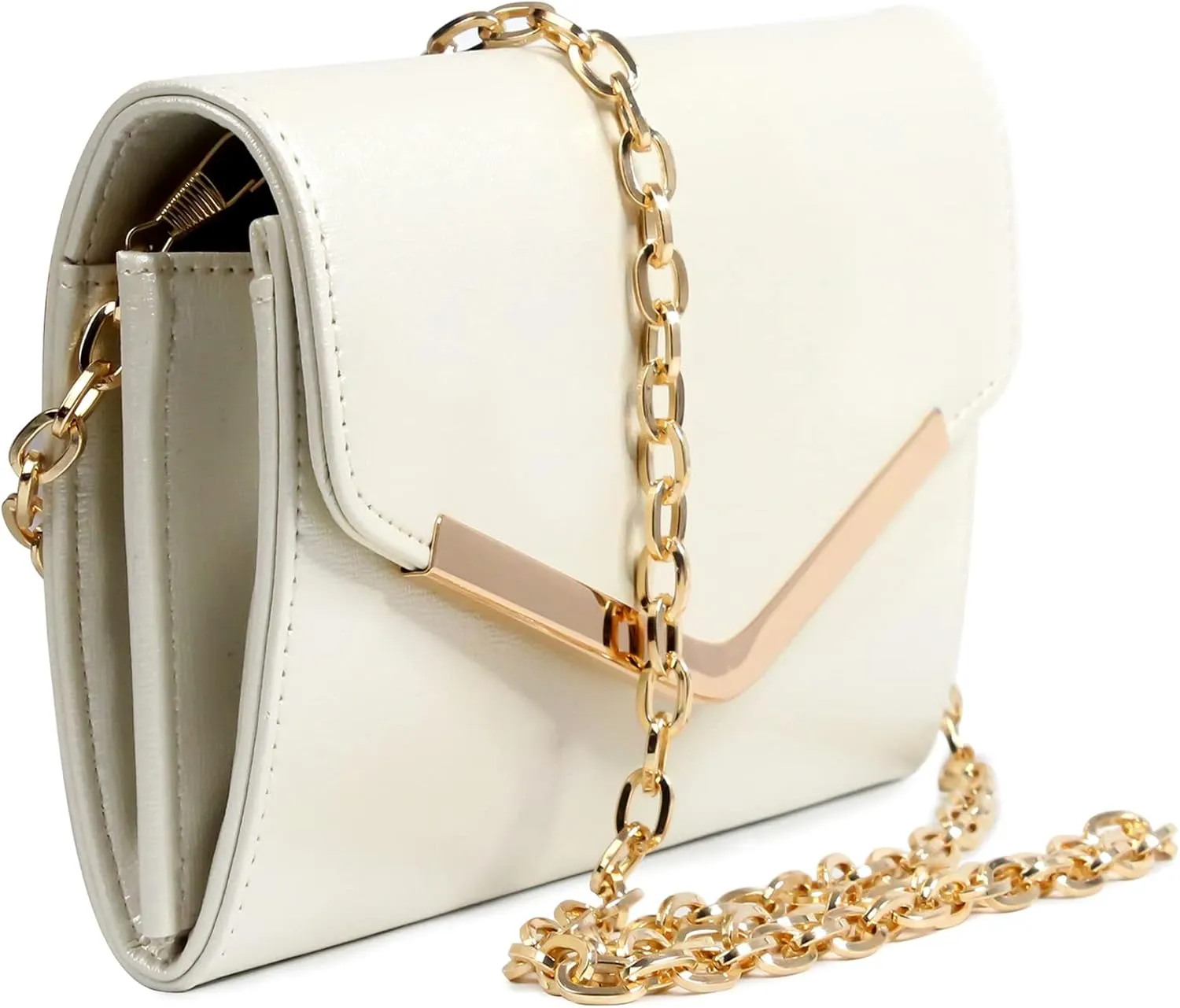 Clutch Purse Evening Bag for WomenEnvelope Handbag With Detachable Chain