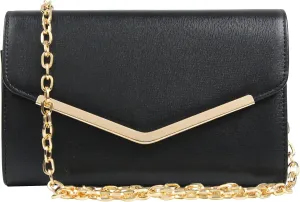 Clutch Purse Evening Bag for WomenEnvelope Handbag With Detachable Chain