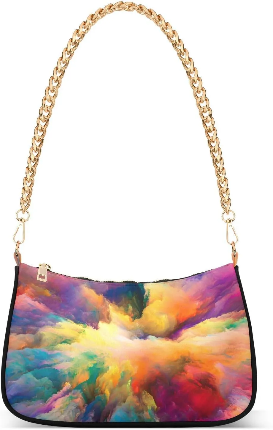 Clutch Shoulder Bags Tote Evening Purse Handbags for Women Hobo Bags Colorful Colorific Bright with Zipper Closure