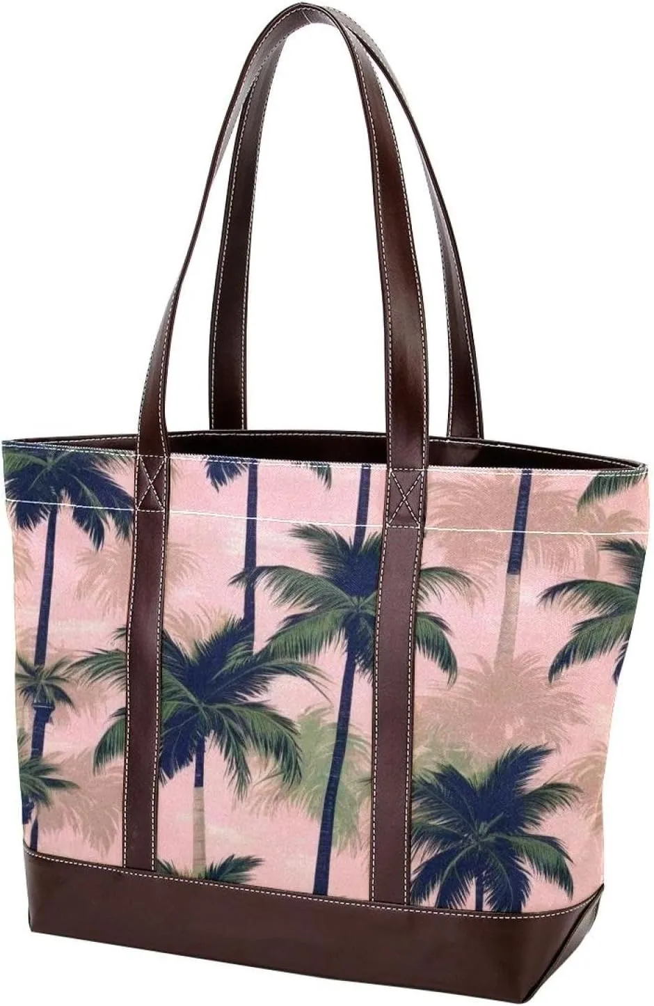 Colored Leaves-475 Tote Bags Durable Leather Canvas Purses and Handbags for Women Top Handle Shoulder Satchel Hobo Bags
