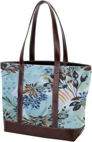 Colored Leaves-772 Tote Bags Durable Leather Canvas Purses and Handbags for Women Top Handle Shoulder Satchel Hobo Bags