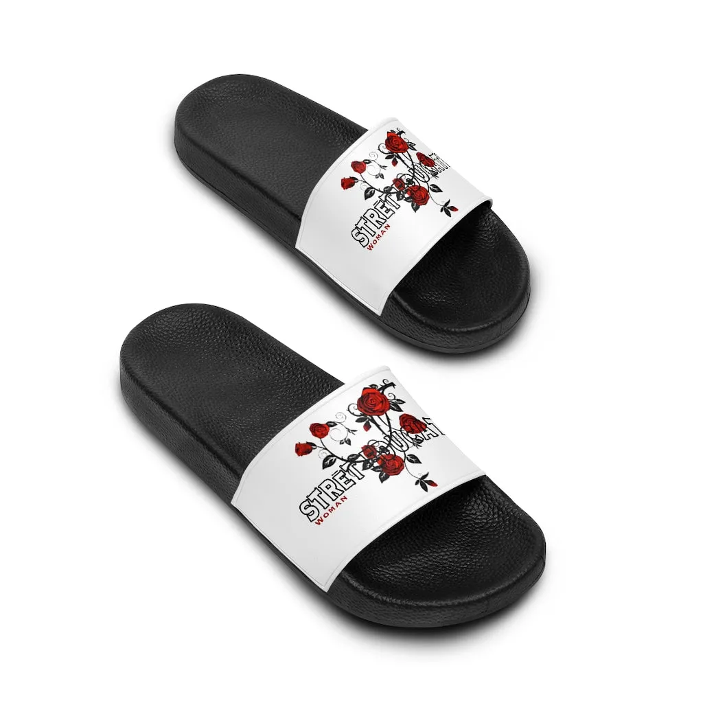Concrete Rose  Slide Sandals