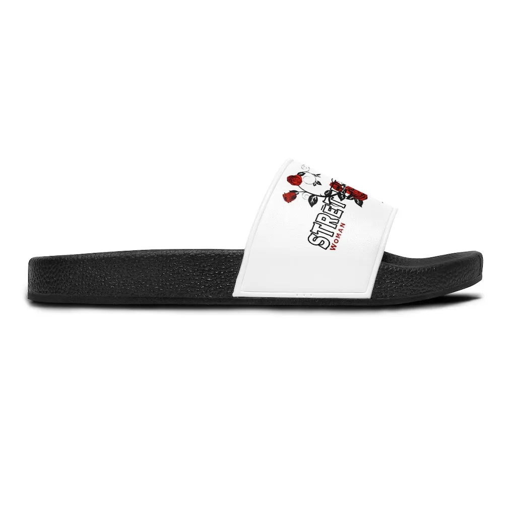Concrete Rose  Slide Sandals