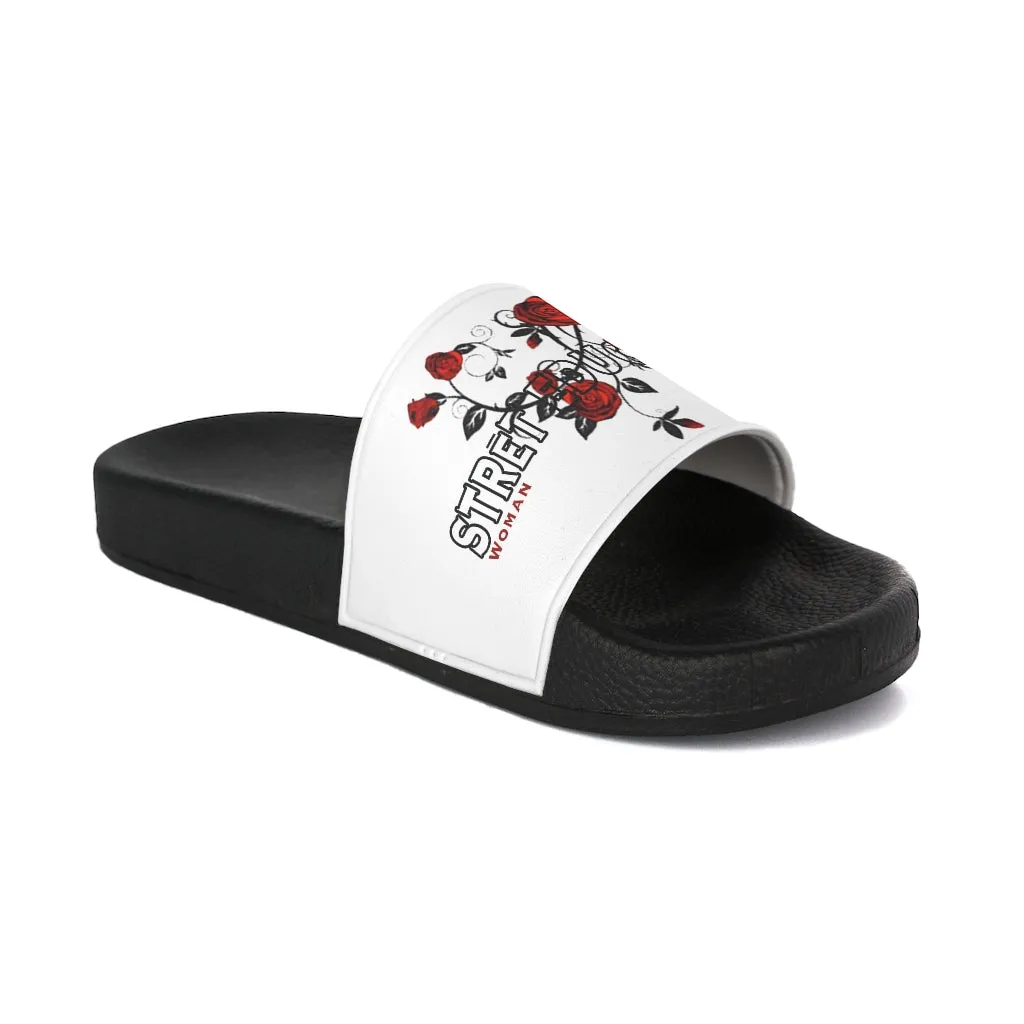 Concrete Rose  Slide Sandals