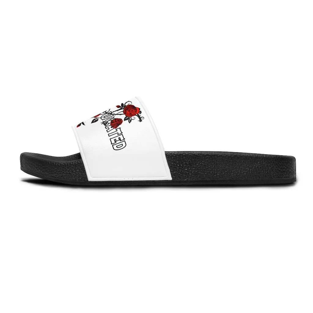 Concrete Rose  Slide Sandals