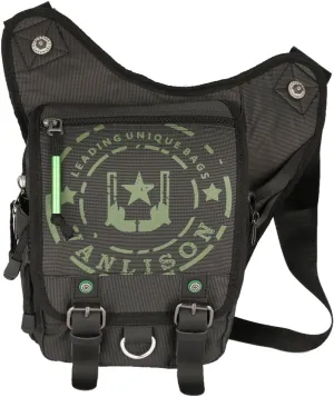 Crossbody Bag - Messenger Bag and Shoulder Bag for Men - Black Satchel