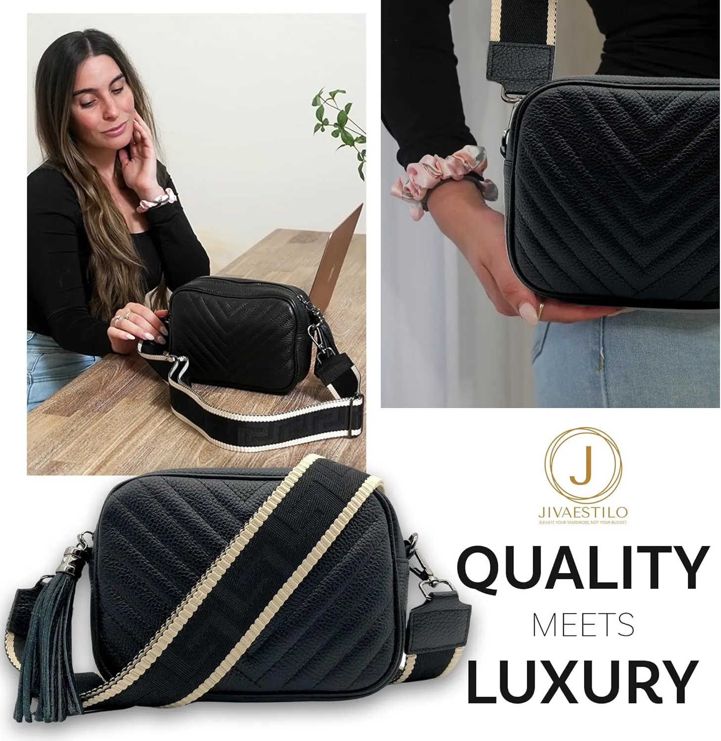 Crossbody Purse for Women - Leather, Trendy Womens Cross Body Bags, Genuine Leather Crossbody Purses