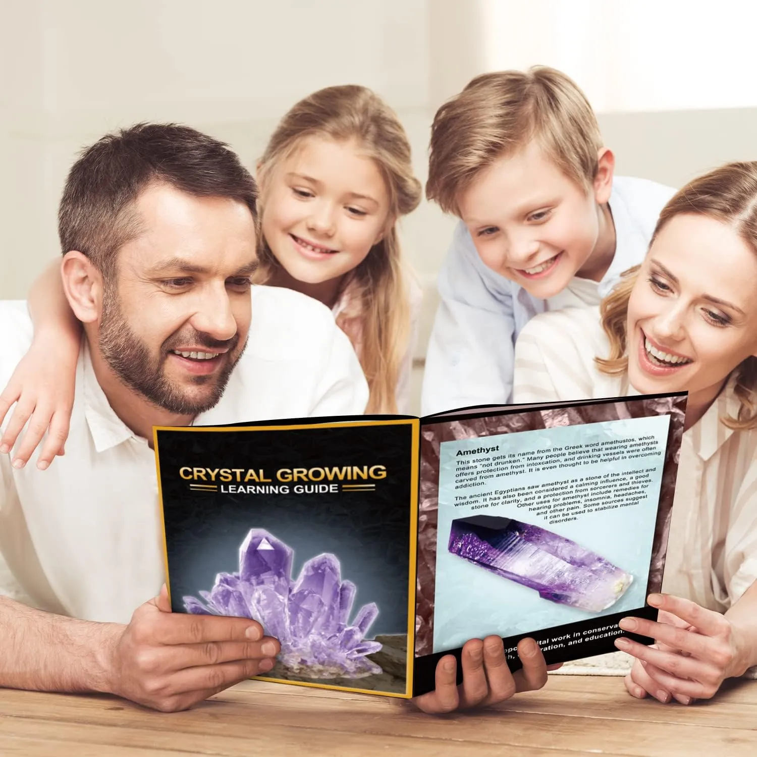 Crystal Growing Kit, Grow 6 Vibrant Crystals