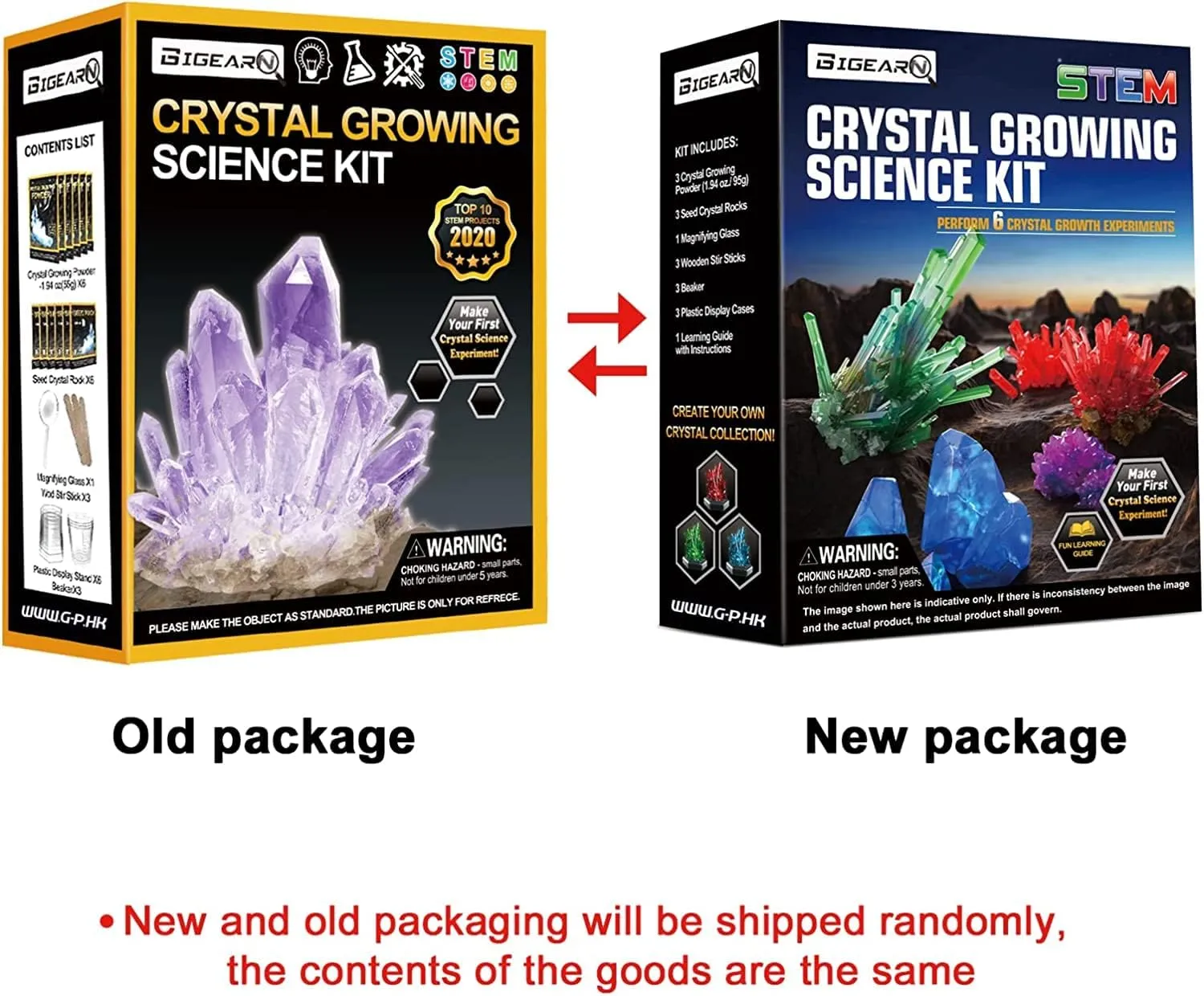 Crystal Growing Kit, Grow 6 Vibrant Crystals