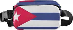 Cuba Flag Belt Bag, Cross Body Bag Small, Mens Pouch Bag, Waist Bag for Travel