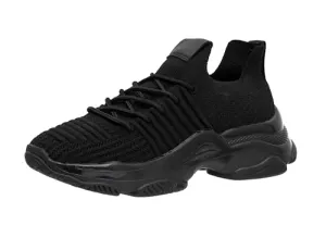 CUSHIONAIRE Women's Apolo Knit Sneaker  Memory Foam, Black 8.5