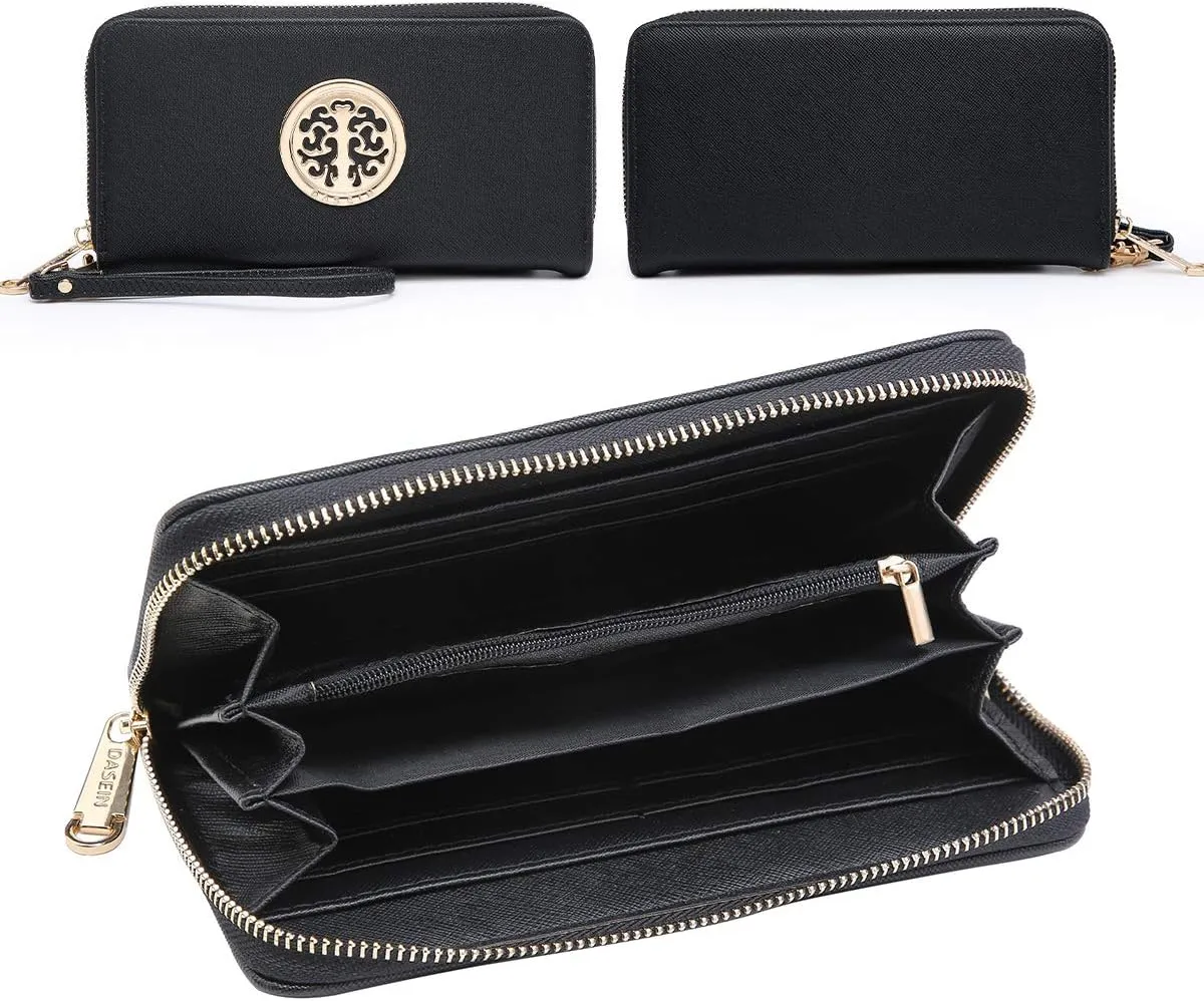 Dasein Women Two Tone Tote Colorblock Purses Handbags for Women Shoulder Work Bag