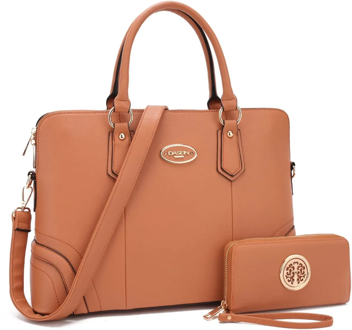Dasein Women Two Tone Tote Colorblock Purses Handbags for Women Shoulder Work Bag