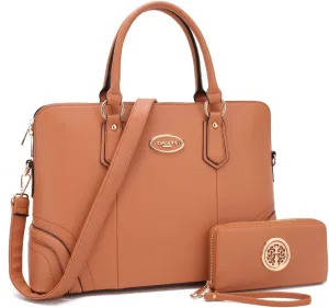 Dasein Women Two Tone Tote Colorblock Purses Handbags for Women Shoulder Work Bag