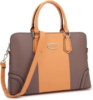 Dasein Women Two Tone Tote Colorblock Purses Handbags for Women Shoulder Work Bag
