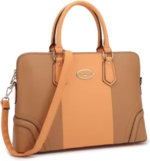 Dasein Women Two Tone Tote Colorblock Purses Handbags for Women Shoulder Work Bag