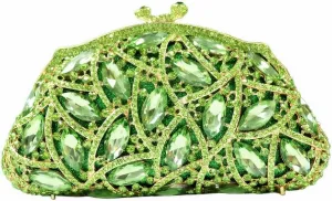 DJBM Luxury Money Pouch Crystal Clutch Purse Unique Glitter Evening Bag with Chain for Women Festival Party