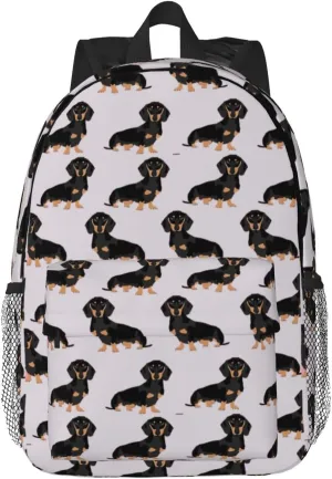 Dogs Print Adult Lightweight 15in Backpack Travel Hiking Essentials Laptop Bag Day Backpacks