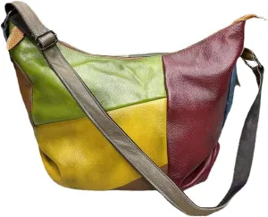 Downupdown Vintage Crossbody Bag for Women Genuine Leather Satchel Shoulder Bags Casual Messenger Bag Ladies Handbags Purses