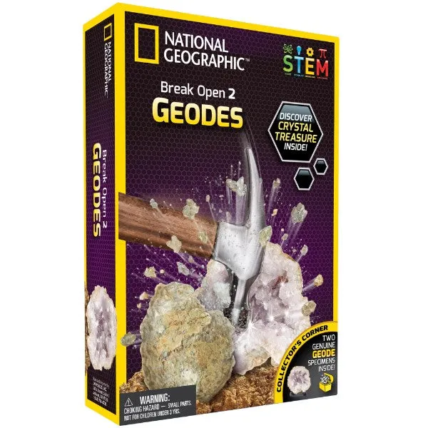 Dr Cool National Geographic Break Open 2 Real Geodes