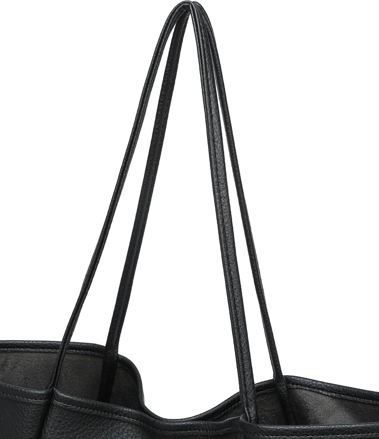 Dreubea Large Leather Tote Bag for Women - Big Work Bag, Spacious Minimalist Handbag, Tote Handbag for Office