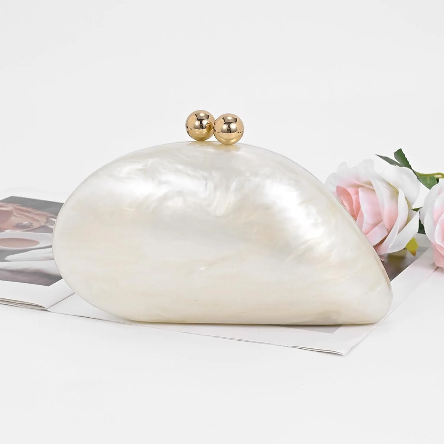 Elegant Acrylic Purses For Women,Fashion Evening Clutch Cute Handbags Mini Crossbody Purse Party Wedding Shoulder Bag