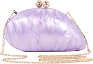 Elegant Acrylic Purses For Women,Fashion Evening Clutch Cute Handbags Mini Crossbody Purse Party Wedding Shoulder Bag