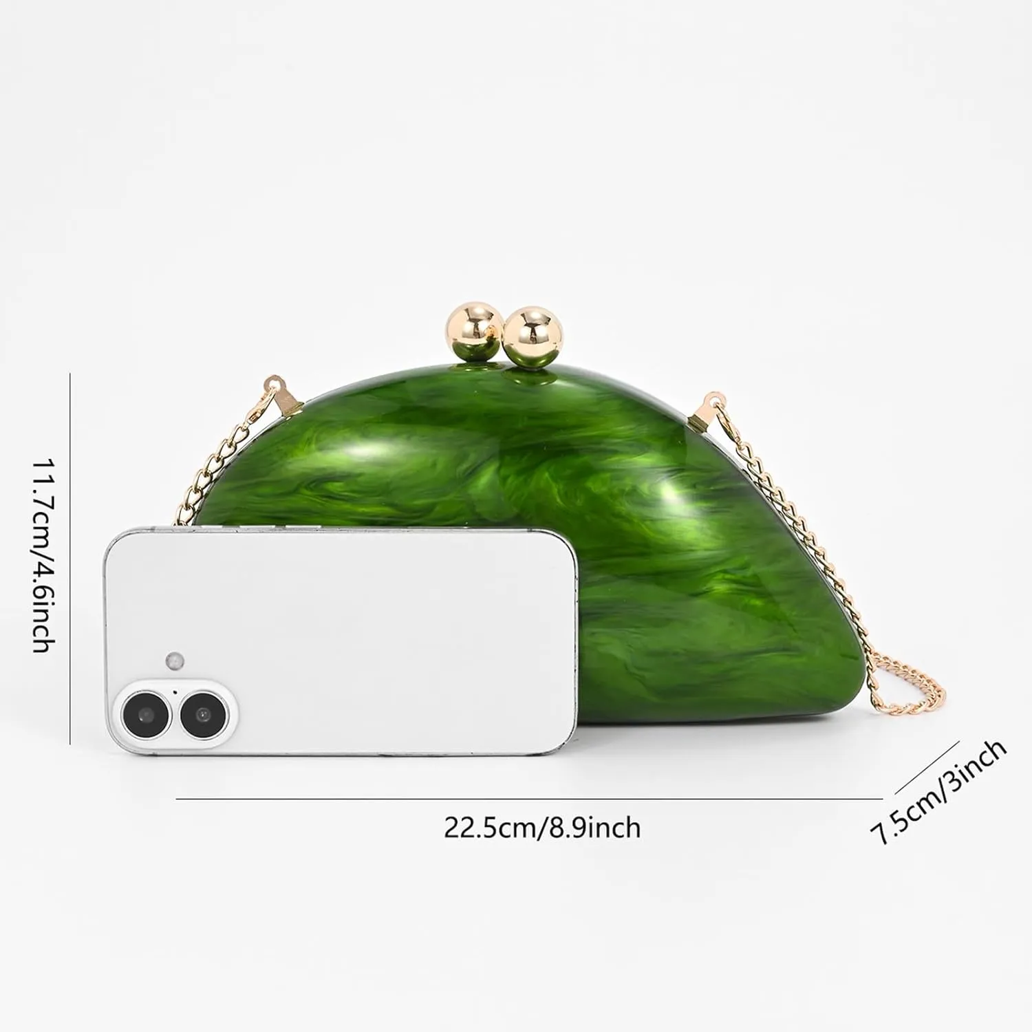Elegant Acrylic Purses For Women,Fashion Evening Clutch Cute Handbags Mini Crossbody Purse Party Wedding Shoulder Bag