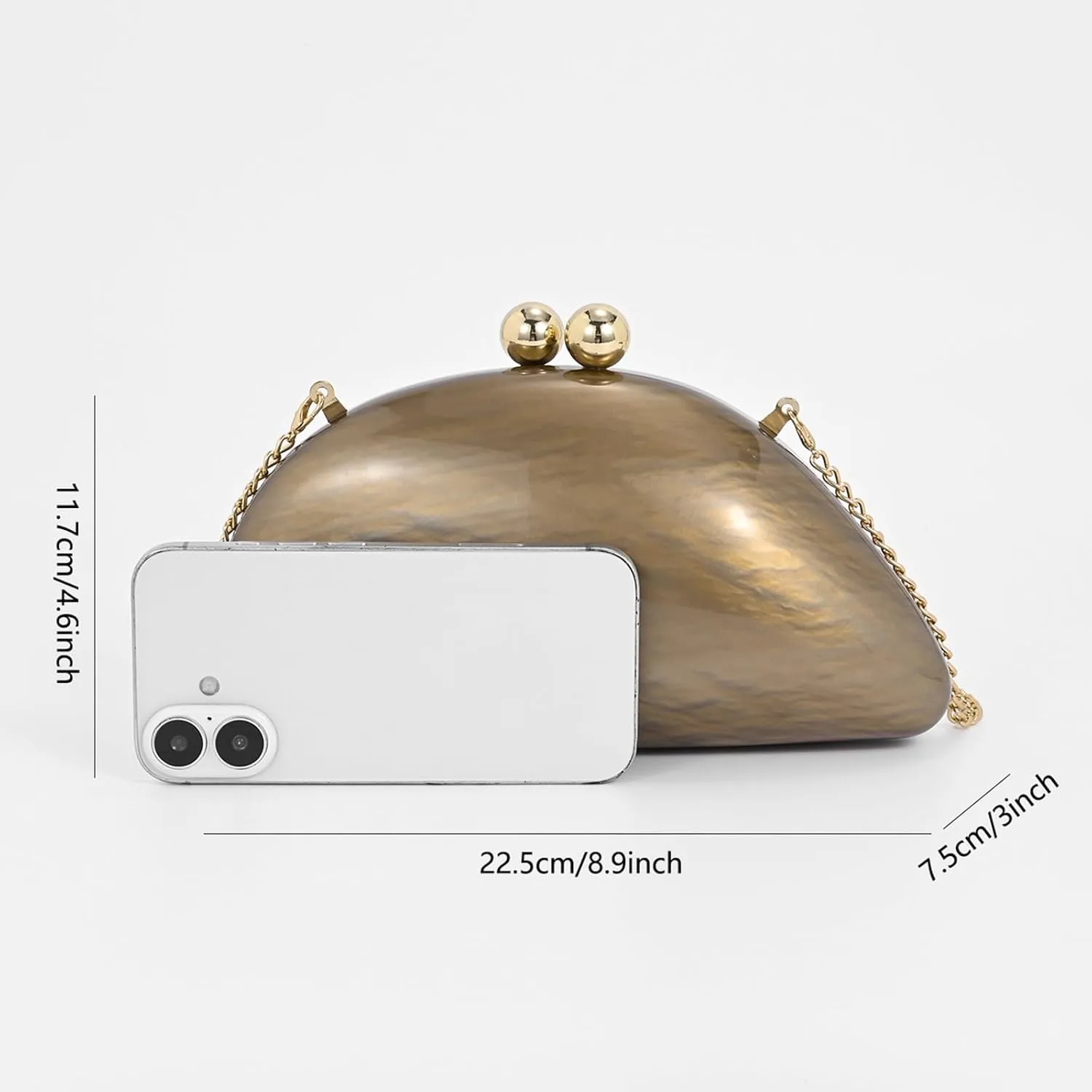 Elegant Acrylic Purses For Women,Fashion Evening Clutch Cute Handbags Mini Crossbody Purse Party Wedding Shoulder Bag