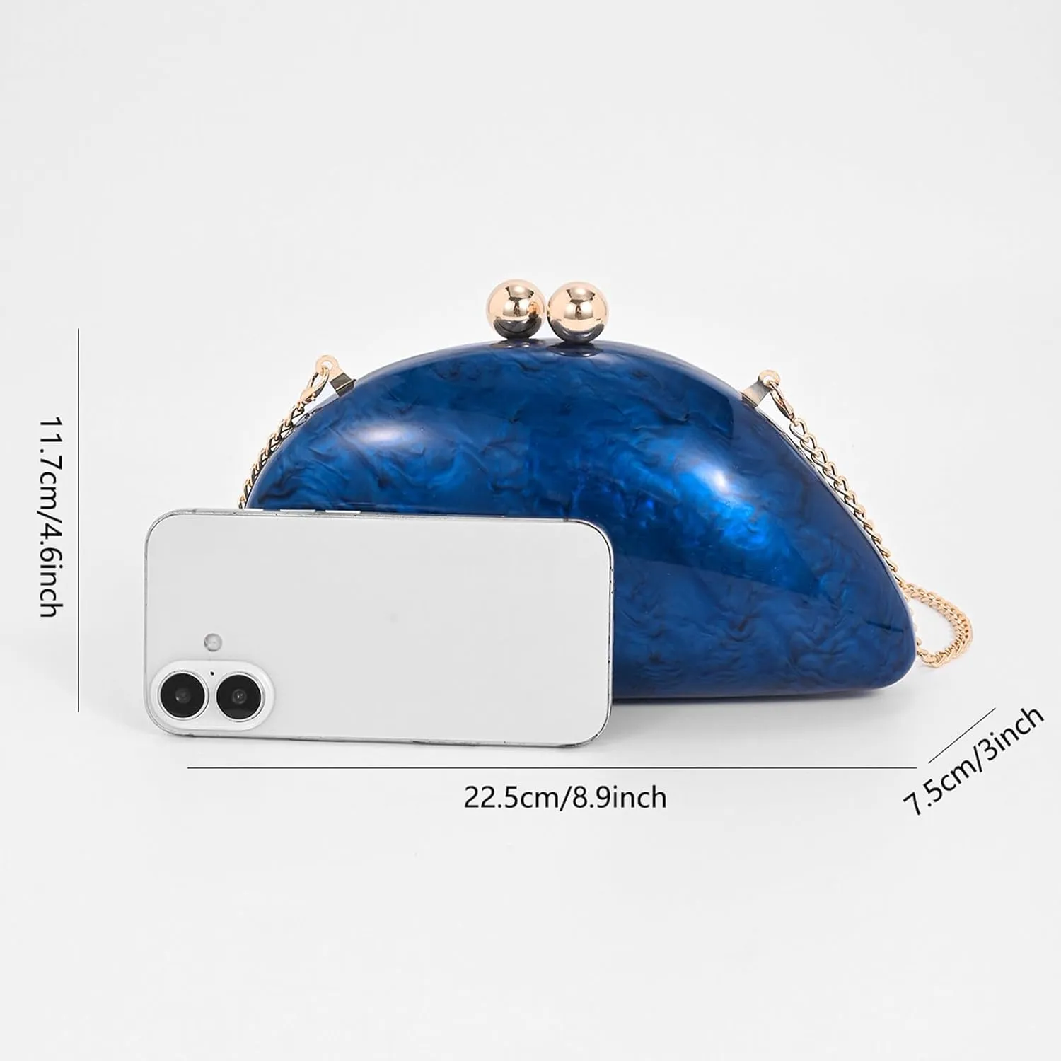Elegant Acrylic Purses For Women,Fashion Evening Clutch Cute Handbags Mini Crossbody Purse Party Wedding Shoulder Bag