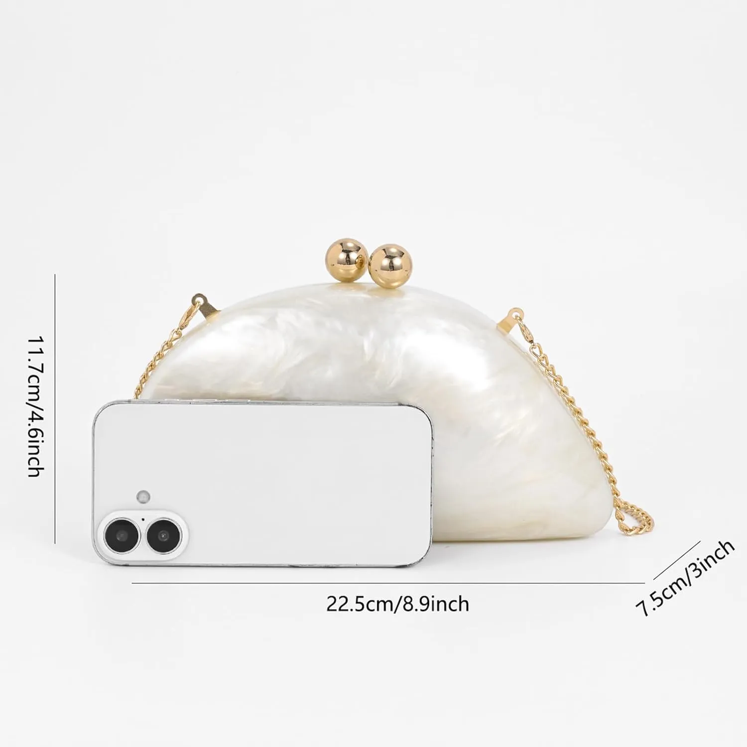 Elegant Acrylic Purses For Women,Fashion Evening Clutch Cute Handbags Mini Crossbody Purse Party Wedding Shoulder Bag
