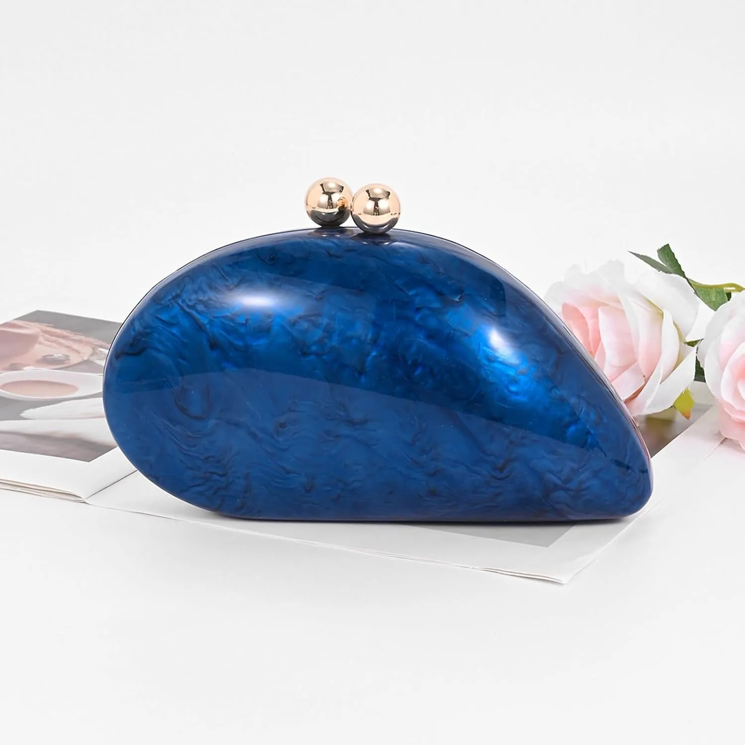 Elegant Acrylic Purses For Women,Fashion Evening Clutch Cute Handbags Mini Crossbody Purse Party Wedding Shoulder Bag