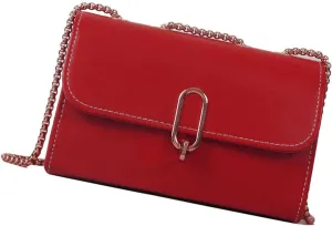 Elegant PU Leather Crossbody Bag for Women Shoulder Bag Satchel Purse with Adjustable Chain Strap for Everyday Use