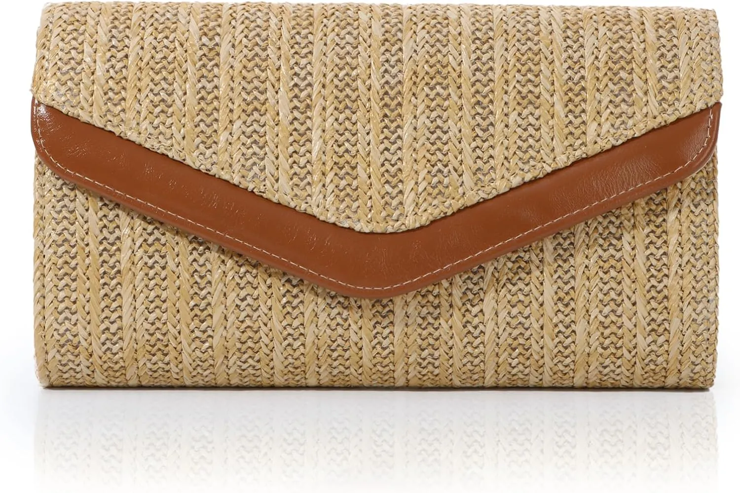 Emprier Straw Clutch Purses for Women Woven Beach Bags Envelope Clutch Handbags