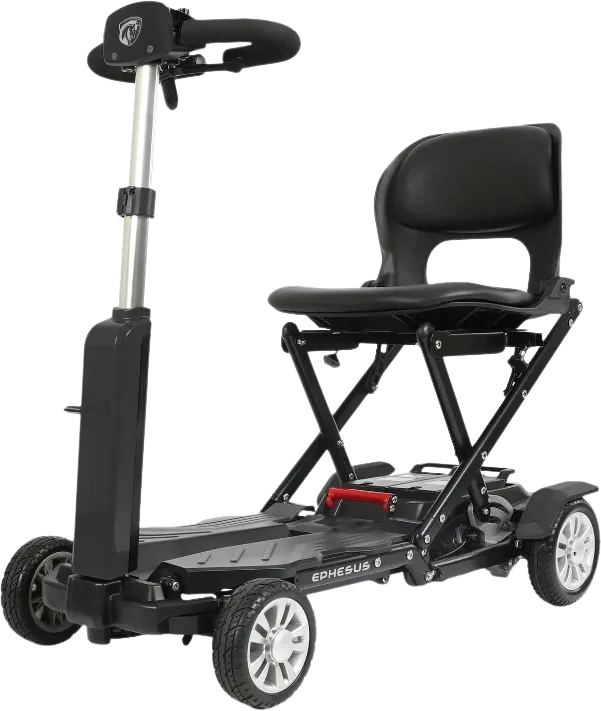 Ephesus S6 Mobility Scooter Auto Folding 4 Wheel 15.5 Mile Long Range New