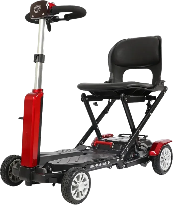 Ephesus S6 Mobility Scooter Auto Folding 4 Wheel 15.5 Mile Long Range New