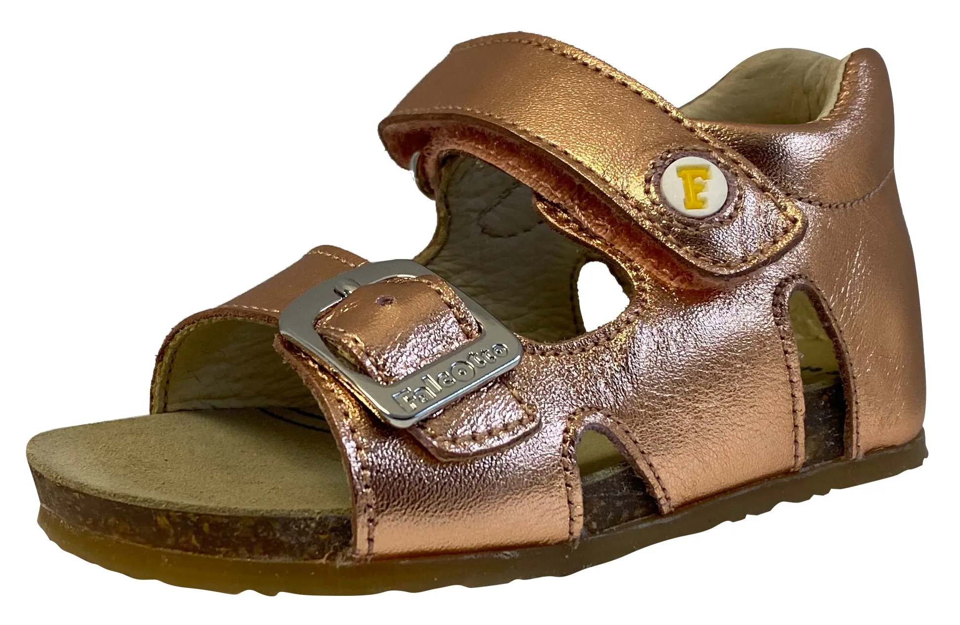 Falcotto Girl's Bea Open Toe Sandals, Laminato Rose