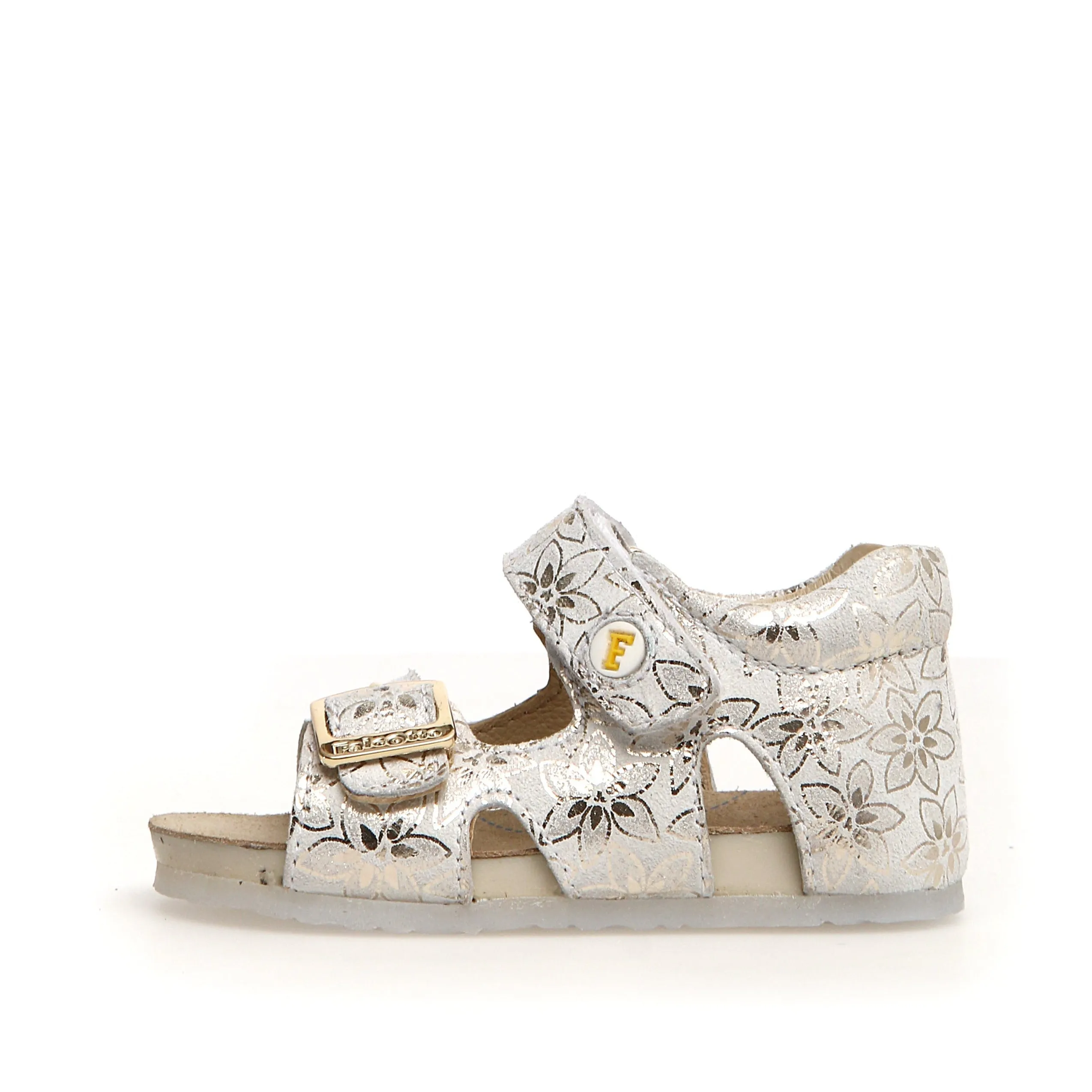 Falcotto Girl's Bea Suede Sandals - Petunia, Milk, Platinum