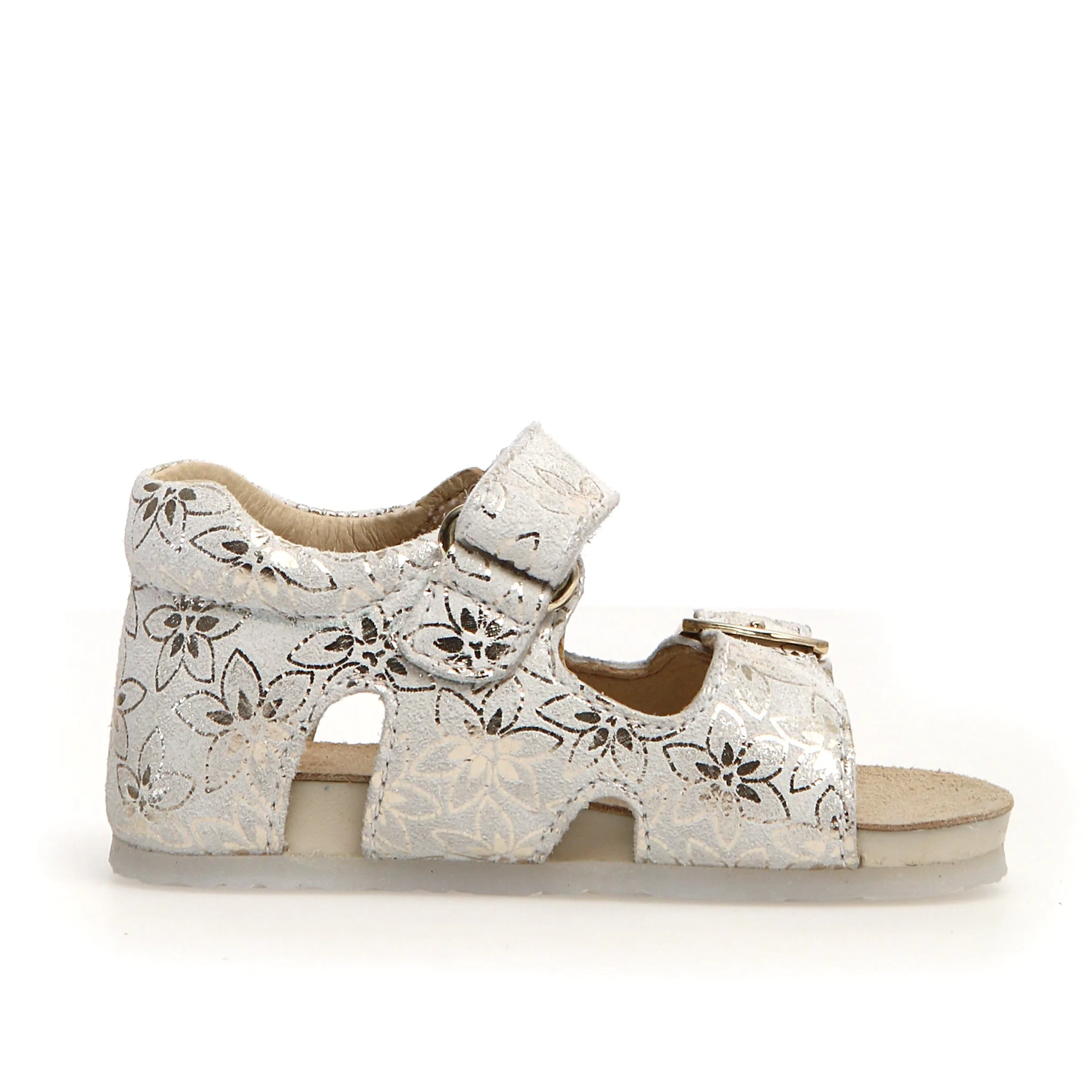 Falcotto Girl's Bea Suede Sandals - Petunia, Milk, Platinum