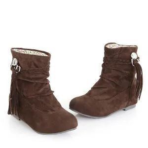 Fashion Tassel Increased Snow Boots