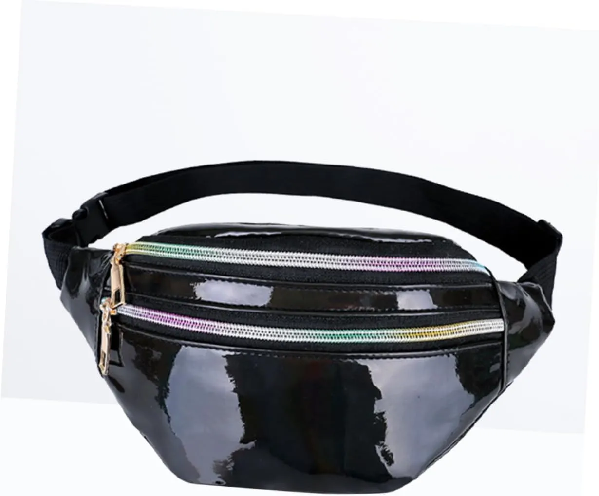 Fashionable Shiny Waist Pouch -theft Bag Chest Pack Id Credit Card Slots Perfect for Travel Daily Use