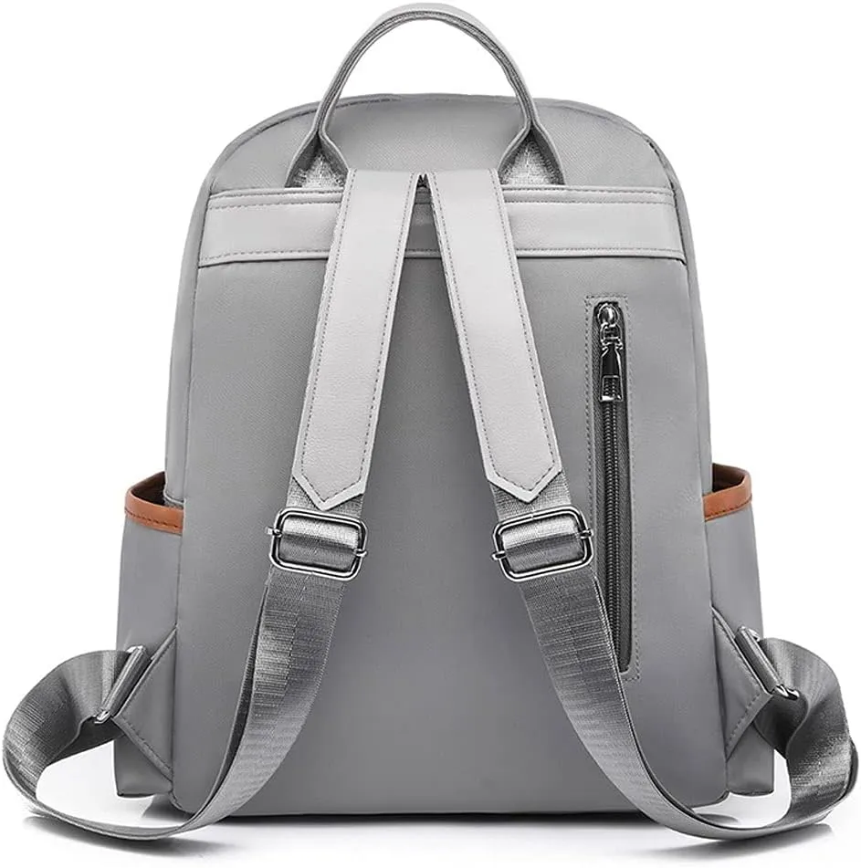 for women Backpack Ladies Casual Waterproof Backpacks Nylon Oxford Cloth Bag (Blue)