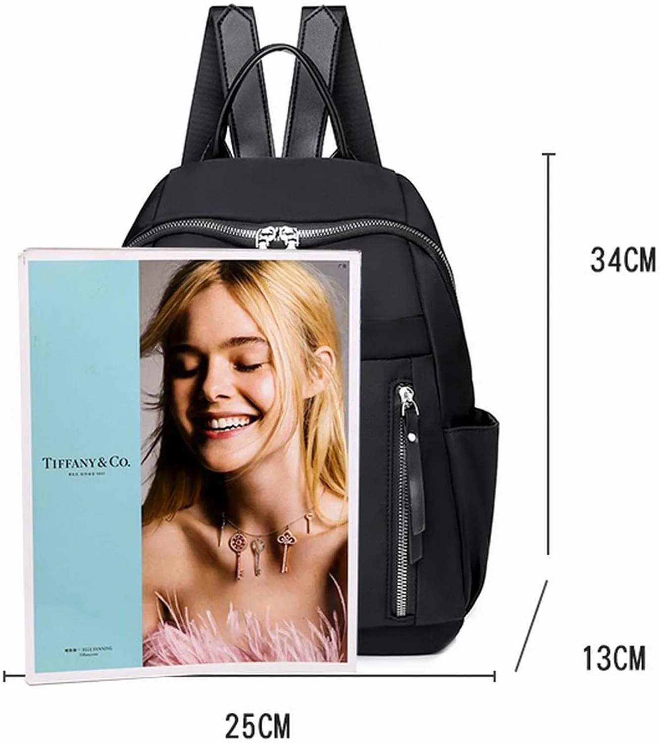for women Fashion Teenage Ladies Backpacks Nylon Waterproof Casual Bagpack Female Bag (Khaki)