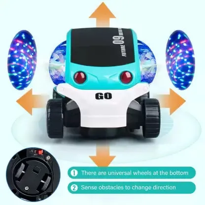 Future Car Electric Cars Toy for Boys Girls with Lights Music,Baby Early Educational Toys Gift for 3  Years Old