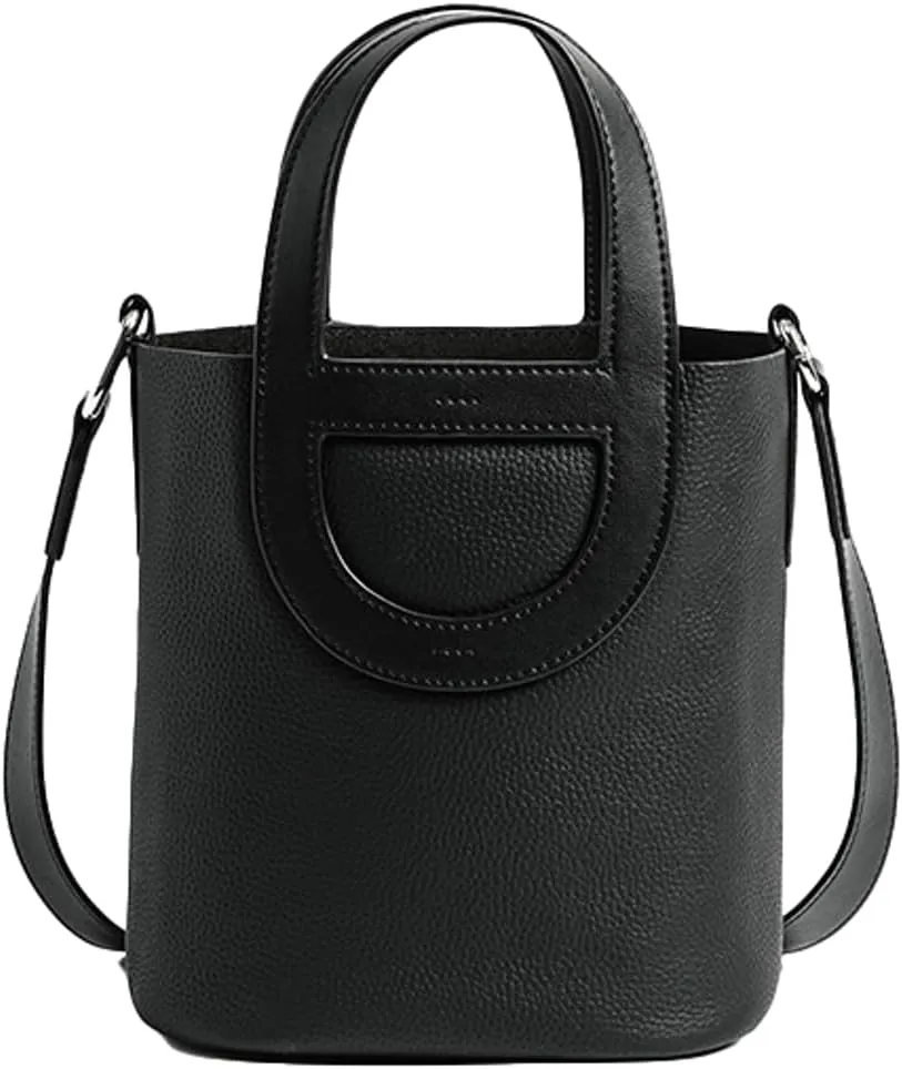 Genuine Leather Shoulder Bags for Women Stylish Handbags Small Bucket Crossbody Tote Purses Casual Ladies Satchels